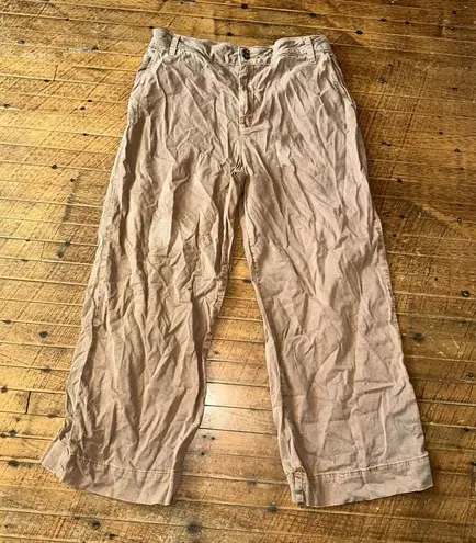 Bella Dahl tan lightweight wide leg flowy sz 30 slacks