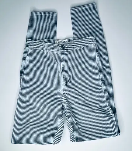 Bullhead Denim Co. Striped High Rise Skinny Jeans 5 Blue Size undefined