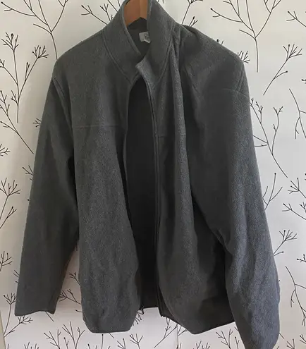 Croft & Barrow  Gray Sweater Jacket thumbnail 1