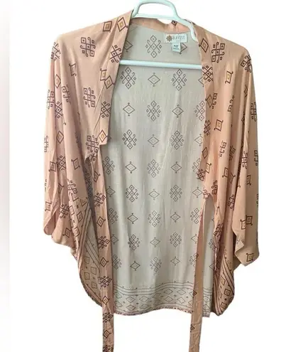 Harvest Culture Women’s Cardigan Kimono Duster Topper Tie Front Large/XL