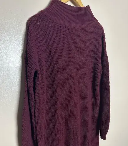 Mud Pie CLEARANCE! Burgundy Thick Sweater Dress Size L EUC
