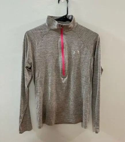 Under Armour Pre-Owned SM  Grey/Pink Athletic Long Sleeve Shirt