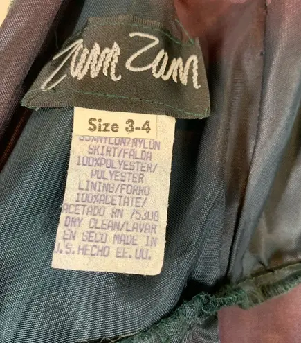 Vintage 1980s Regency Formal Gown Maxi Dress Size 3/4 Ombre teal and burgundy