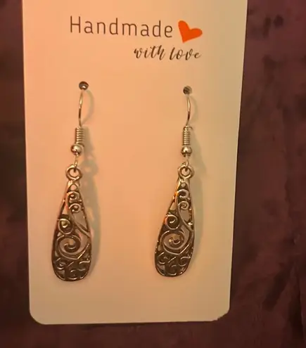 Sterling Silver Sterling Handmade Dangle Earrings