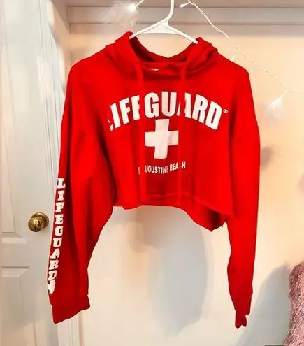 Lifeguard  Augustine Beach Cropped Hoodie