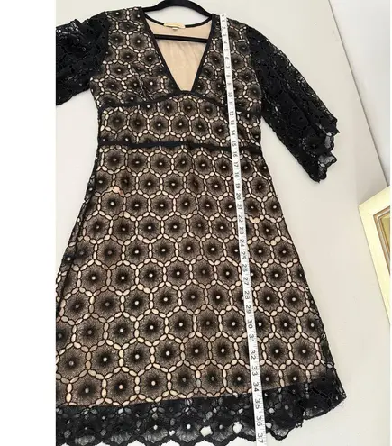 Melissa Odabash Black Lace Crochet V