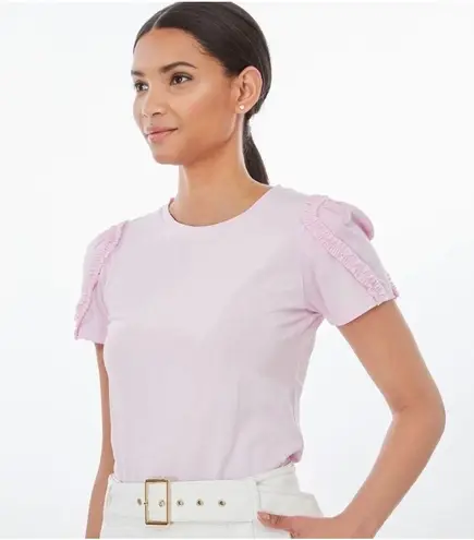 Generation Love Nina Ruffle Tee Shirt Lavender size XS