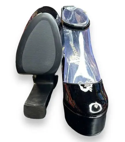 JENN ARDOR Women's Platform Chunky High Heels Pumps Ankle Strap Block Size 8.5