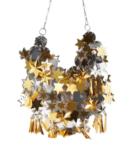 Paco Rabanne Rabanne Sparkle Stars-Embellished Hobo Bag