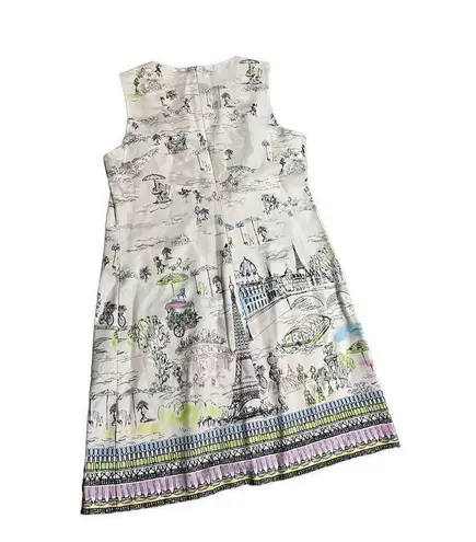 Chetta B Multicolor Paris City Print Sleeveless Shift dress