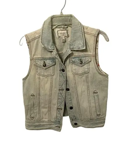 Forever 21 Vintage  Button Down Denim Vest