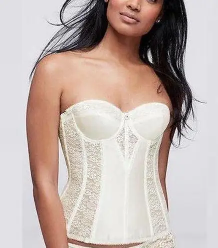 DOMINIQUE Style#8949 Colette Lace Ivory/Cream Corset Bridal Bra Size 36DD (E)