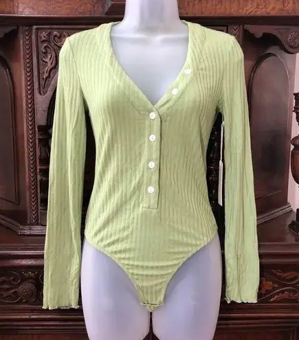 Capulet  Raven Bodysuit Artichoke Rib NWT SAMPLE S