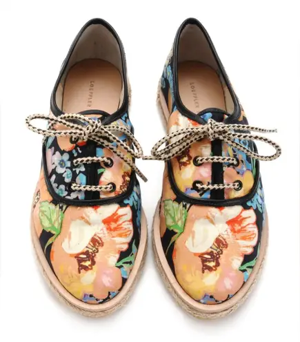 Loeffler Randall x Tucker Floral Oxford Espadrilles Size 9.5 - 10