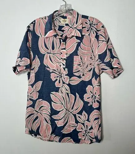 Marine layer  tropical print top size large