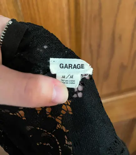Garage Lace Black Romper