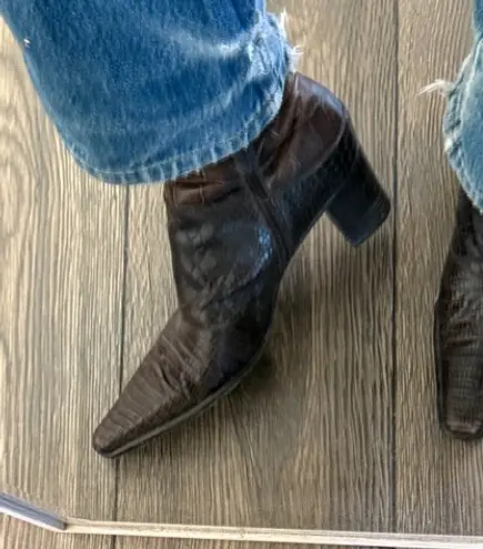 vintage Via Spiga brown crocodile/snake