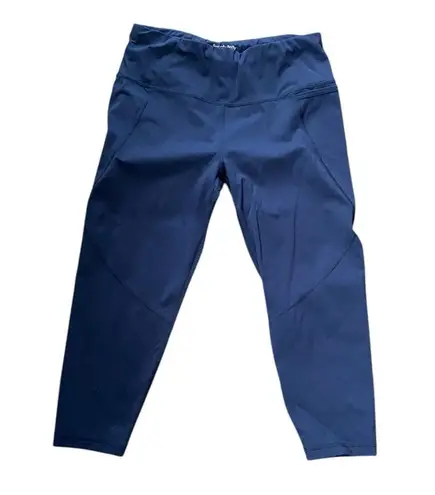 Sweaty Betty Blue Cropped Leggings with Stretchy Fit