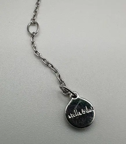 Stella & Dot Pave Chevron Silver tone Necklace with 3 Interchangeable Layers