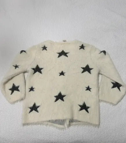 A Shappe wool star print cardigan White