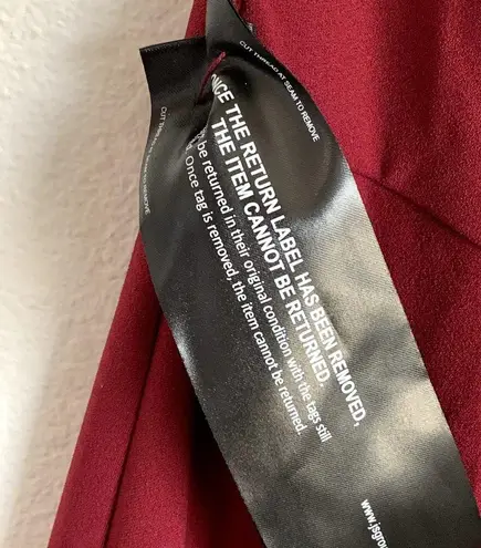 JS Collections NWT JS Collection Kirsten Neckline Bow Gown in Deep Red