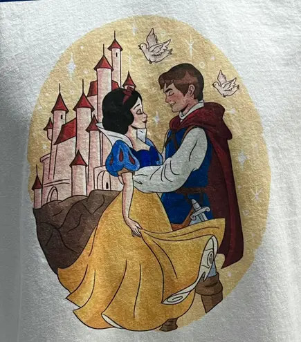 Next Level Apparel Snow White & Prince - Princess Women’s White T-Shirt - - Medium