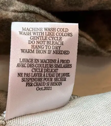 White Crow Top Cheetah/ Leopard Print Scoop Neck Tunic Sz M GUC Super Soft