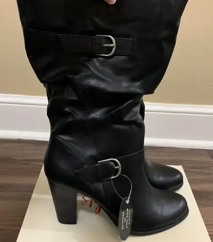 Style & Co . Black Sachi Wide-Calf Boots