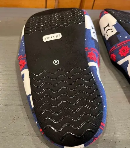 NWOT MeUndies Unisex Snowman Slippers Blue Size undefined