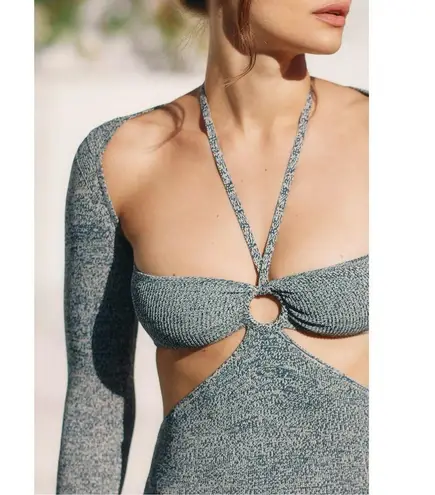 Solid & Striped The Tilly Dress Ribbed Cut-Out Bodycon NWT Size Medium