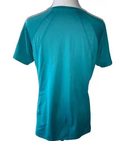 Mountain Hardwear  LADIES SS SOLID TURQUOISE VNECK TOP TUNIC TEE TSHIRT EUC L