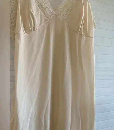 Victoria's Secret Vintage Cream Lace Slip Dress