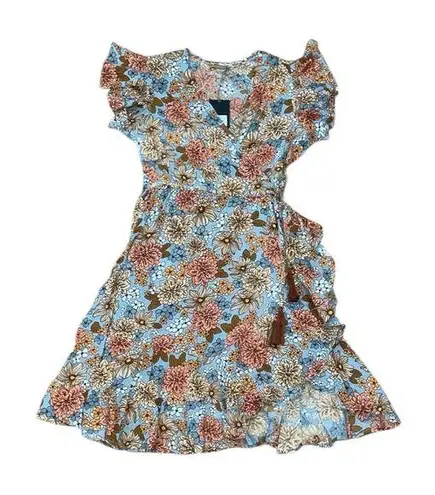 NWT talisman floral mini dress Blue Size XS