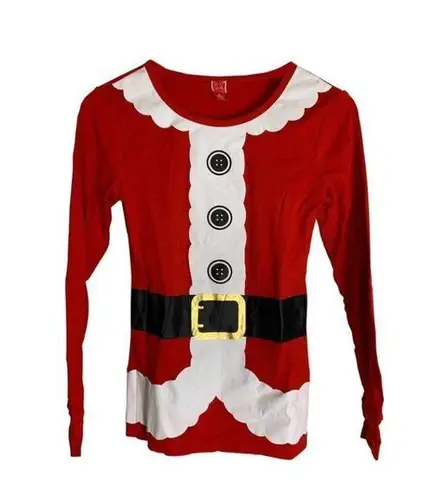 MD wos Santa Clause Long Sleeve Costume Top Size M