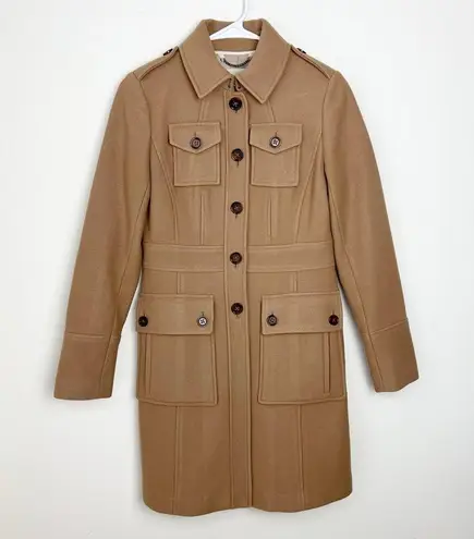 Banana Republic  Classic Wool Coat Jacket Size XS in Camel Tan Color Wool Blend