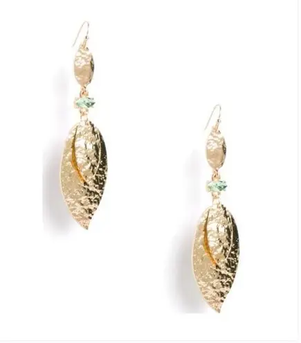 Savvy New in Box Kevia  Leaf Drop Earrings