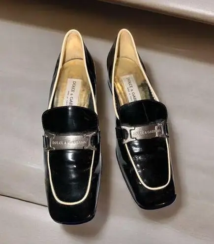 Dolce & Gabbana Women's Patent Leather Loafers Size 37