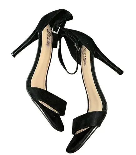 Brash  Black Faux Suede Sandals(Size 10)