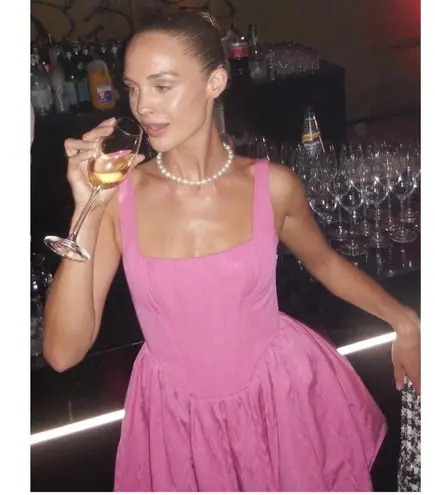 STAUD Landscape Corset Minidress in Lollipop Size US 0 Pink