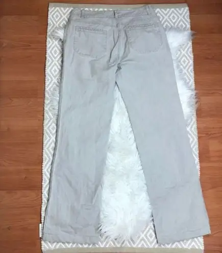 Max Mara Weekend Grey Bootcut Jeans 6 Cotton Gray