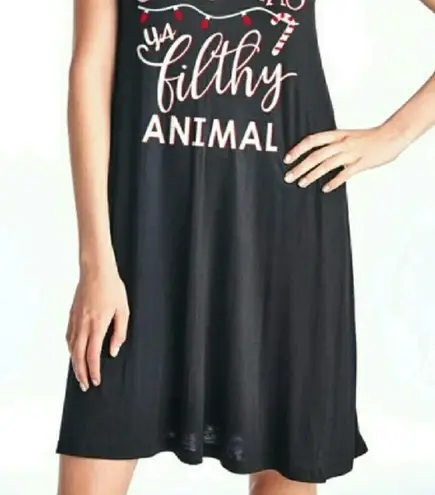 Christmas Dress Tank Top Black Red Green M L Size M