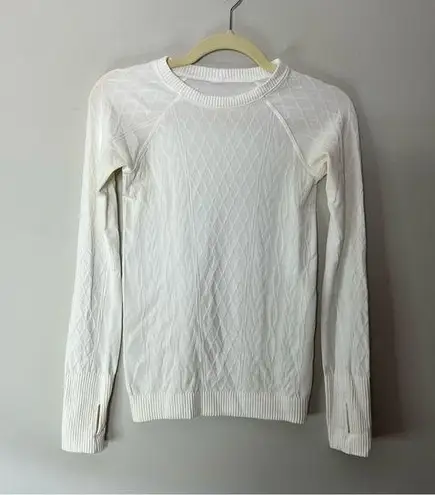 Lululemon Rest Less White Long Sleeve Pullover Crewneck 816