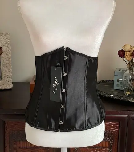 Alivila.Y Fashion Sexy Satin Vintage Underbust Waist Training Corset Black 3XL. Size undefined