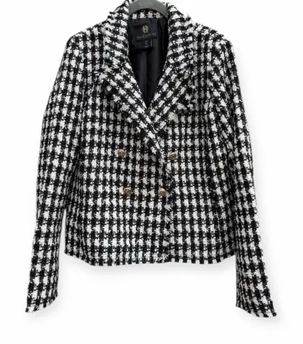 House of Harlow 1960 Black and White Checkered Blazer Size L
