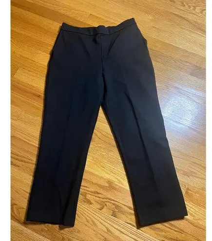 Susan Graver Susan Graver Cropped Pants Black Career Casual Pull On XS