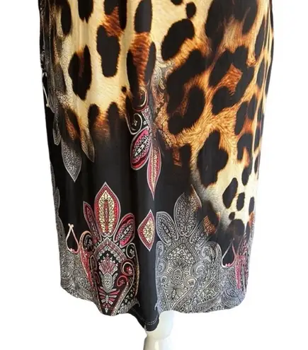 Sunny Leigh Leopard Print Sheath Dress