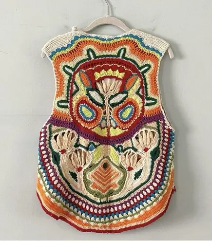 Marie Oliver NWT Armory Rainforest Crochet Linen Blend Tank Top