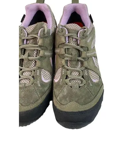 Merrell Chameleon Arc 2 Hiking Shoes Womens 7.5 Olive Orchid Lace Up Gor-Tex