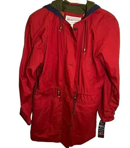 Vintage Braefair Trench Coat Red Size 8