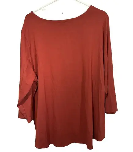 cupio NWT  Curvy Top Size 2X 3/4 Sleeve